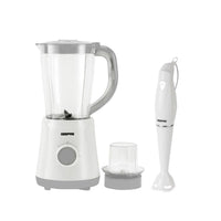 2-In-1 Electric Jug Blender & 180W Hand Blender White Set