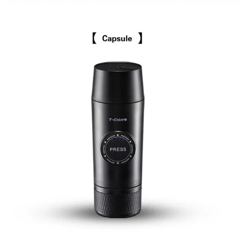 Portable Nespresso Coffe Maker Espresso Rechargeable Coffee Machine Outdoor Travebuilt-In Battery Extraction Powder & Capsule