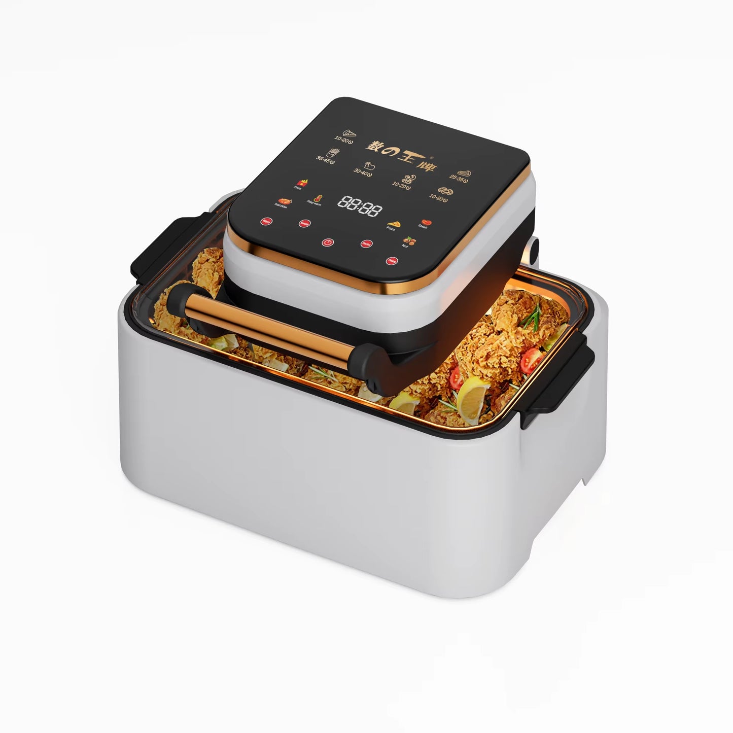 Home-Appliance Touch Control Non-Fat Fryer Kitchen Multicooker Air Fryer Machine Convection Oven Air Fryer without Oil
