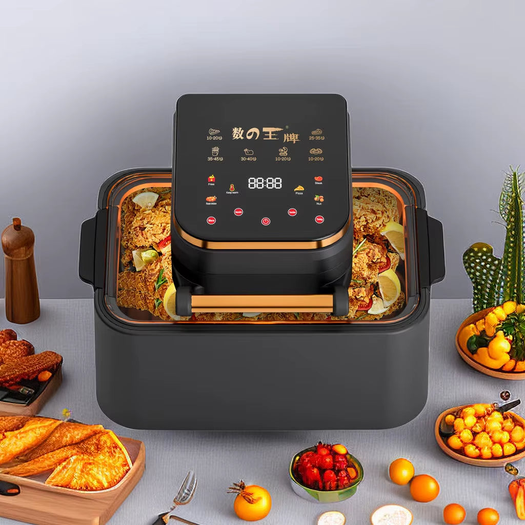 Home-Appliance Touch Control Non-Fat Fryer Kitchen Multicooker Air Fryer Machine Convection Oven Air Fryer without Oil