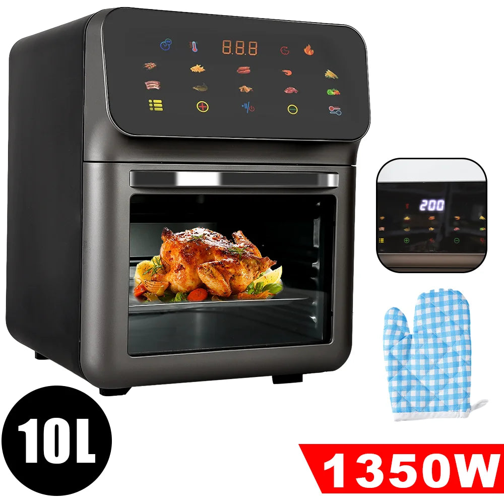 2400W 9L/1700W 12L/1350W 10L Hot Air Fryer Multi-Function Air Fryer Automatic Programmes with LED Touch Screen Timable Air Fryer