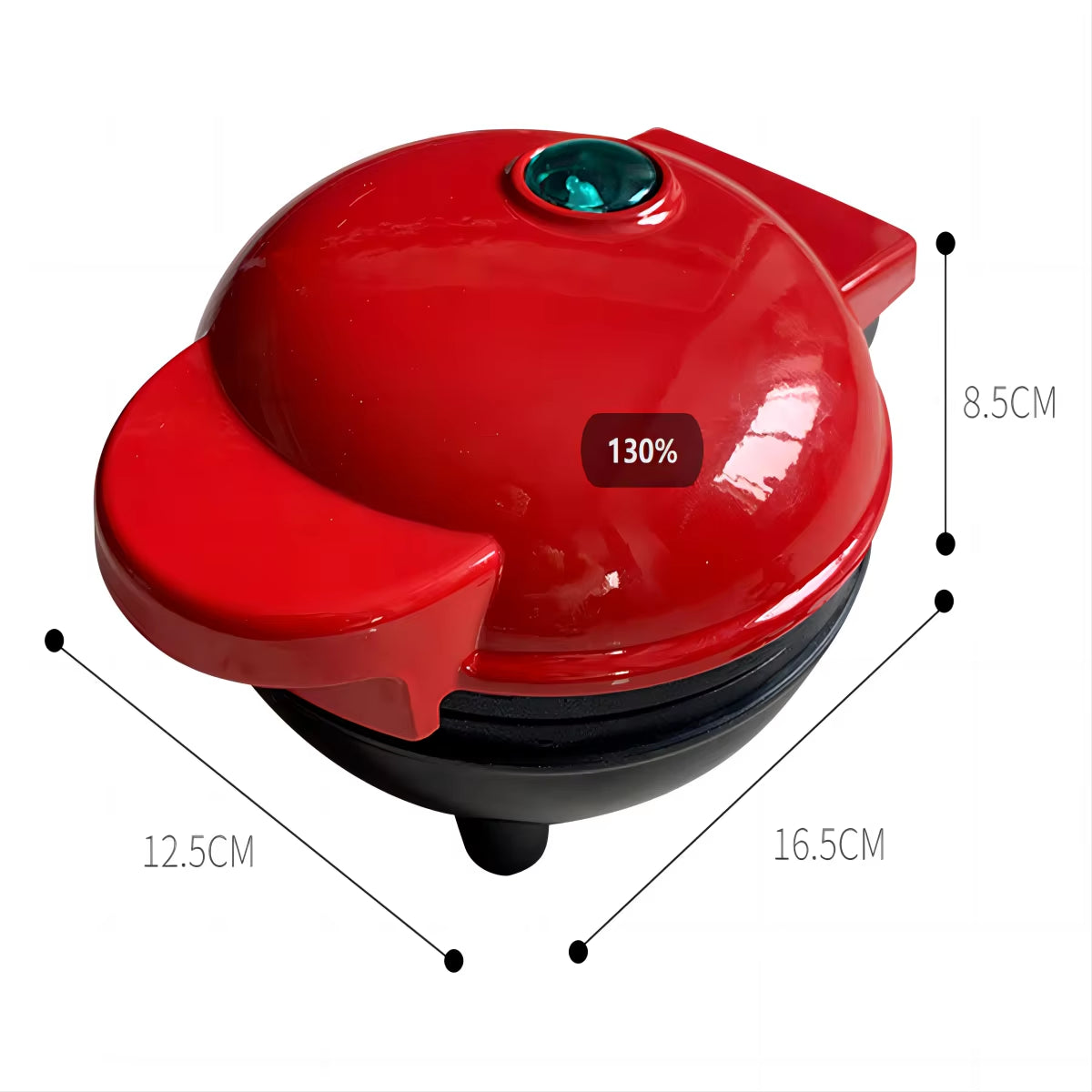 Multi Functional Mini Heart-Shaped Waffle Maker, Double-Sided Heated Breakfast Toaster, Portable Baking Machine