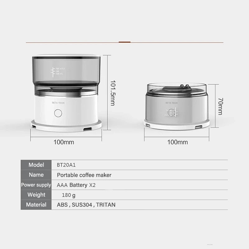Mini Coffee Machine Hand-Pressed Coffee Maker Coffee Brewer Grinder Automatic Hand Drip Coffee Americano Maker Coffeeware