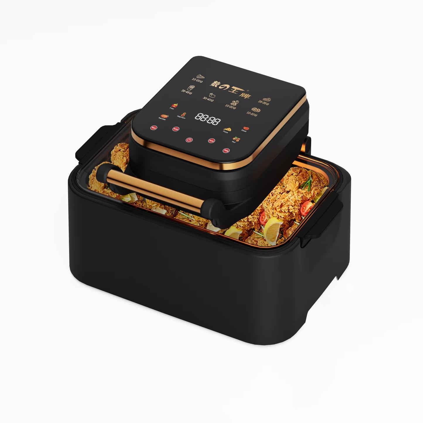 Home-Appliance Touch Control Non-Fat Fryer Kitchen Multicooker Air Fryer Machine Convection Oven Air Fryer without Oil