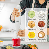 2-In-1 Electric Jug Blender & 180W Hand Blender White Set