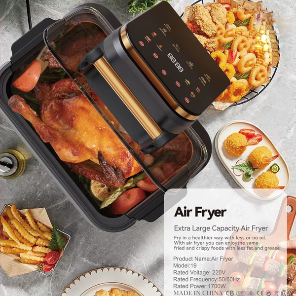 Home-Appliance Touch Control Non-Fat Fryer Kitchen Multicooker Air Fryer Machine Convection Oven Air Fryer without Oil