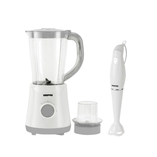 2-In-1 Electric Jug Blender & 180W Hand Blender White Set