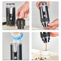 Portable Nespresso Coffe Maker Espresso Rechargeable Coffee Machine Outdoor Travebuilt-In Battery Extraction Powder & Capsule