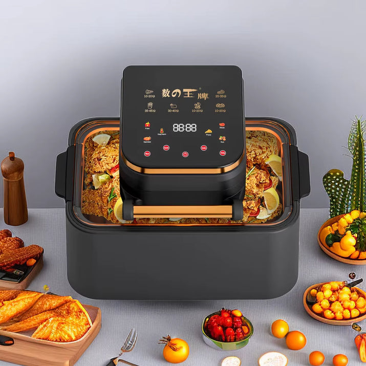 Home-Appliance Touch Control Non-Fat Fryer Kitchen Multicooker Air Fryer Machine Convection Oven Air Fryer without Oil