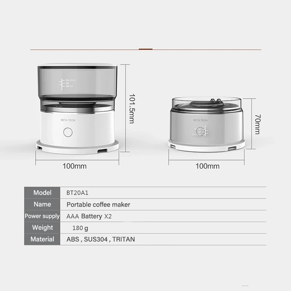 Mini Coffee Machine Hand-Pressed Coffee Maker Coffee Brewer Grinder Automatic Hand Drip Coffee Americano Maker Coffeeware